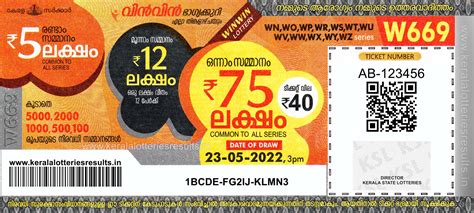 Kerala Lotteries Results 23.